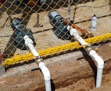 Bomba centrífuga de acero inoxidable instalada